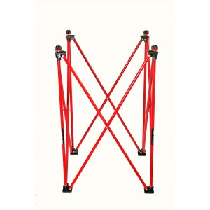 Strike & Pocket Easy Fold Hydraulic Carrom Stand (RED)