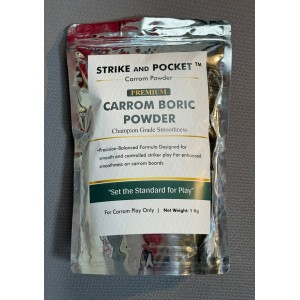 Strike and Pocket™ Premium Carrom Boric Powder – 1 Kg | Champion-Grade Smoothness | Precision-Balanced